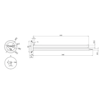 Колба фланец для сухих ТЭНов Kroner Flacher OLD 31300363