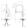 Смеситель для кухни Kroner KRP Ersel - C03111BLK