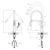 Смеситель для кухни Kroner KRP Axis Line - C039569