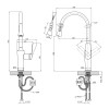 Смеситель для кухни Kroner KRP Makon - GRP030-T