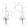 Смеситель для кухни Kroner Element 211512B-3801