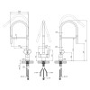 Смеситель для кухни с подключением к фильтру Kroner KRP Edelstahl Klassisch - ESG03815BLK