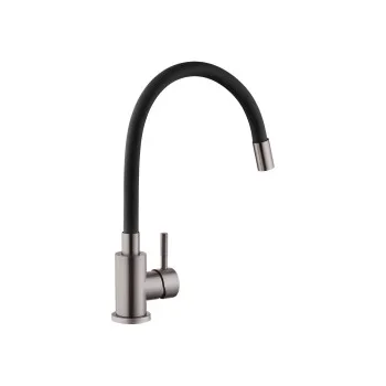 Змішувач для кухні Kroner KRP Edelstahl Klassisch - PVD035BLK