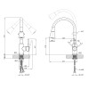 Смеситель для кухни Kroner KRM Kuche - C132GRN