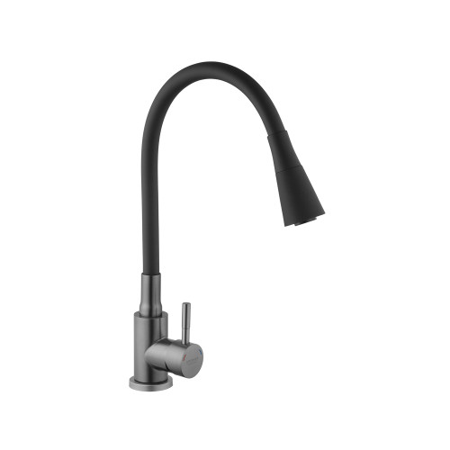 Змішувач для кухні Kroner KRP Edelstahl Klassisch - PVD031BLK