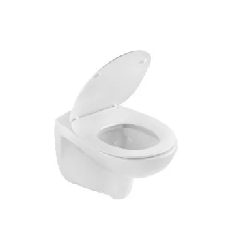 Унітаз підвісний безобідковий Kroner Oker WHI533536 RIMLESS з сидінням (KO533536WHIR)