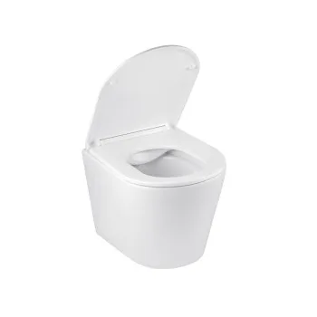 Унітаз підвісний безобідковий Kroner Armada WHI513636 RIMLESS з сидінням Slim Duroplast / Soft-close / Quick relase (KA513636WHIR)