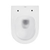 Унітаз підвісний безобідковий Kroner Harz WHI493736 RIMLESS з сидінням Slim Duroplast / Soft-close / Quick relase (KH493736WHIR)