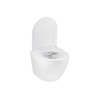 Унітаз підвісний безобідковий Kroner Harz WHI493736 RIMLESS з сидінням Slim Duroplast / Soft-close / Quick relase (KH493736WHIR)