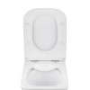 Унітаз підвісний безобідковий Kroner Eifel WHI493436 RIMLESS з сидінням Slim Duroplast / Soft-close / Quick relase (KE493436WHIR)