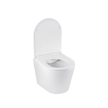Унітаз підвісний безобідковий Kroner Armada WHI513636 RIMLESS з сидінням Slim Duroplast / Soft-close / Quick relase (KA513636WHIR)