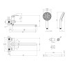Смеситель для ванны Kroner Element 211414-5301