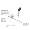 Смеситель для ванны Kroner Element 211414-0101
