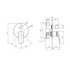 Смеситель скрытого монтажа для душа Kroner Element 211337-5301