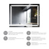 Зеркало Kroner KRP Spiegel HR1 - 9070 с LED-подсветкой и антизапотеванием
