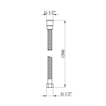 Шланг для душа Kroner KRM - C603 150 см