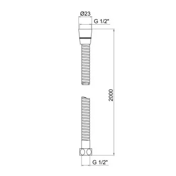 Шланг для душу Kroner KRM - C604 200 см