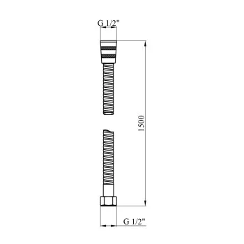 Шланг для душа Kroner KRP - SCH620