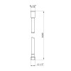 Шланг для душу Kroner KRM - SCH607 Anti-Twist 160 см