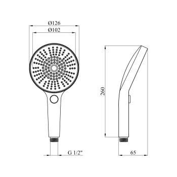 Лійка для ручного душу Kroner Element 2801552901Z-0101