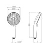 Лейка для ручного душа Kroner Element 2801512901Z-0101