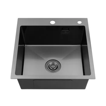 Кухонна мийка Kroner KRP Schwarze - 5050HM PVD (3.0/1.0 мм)