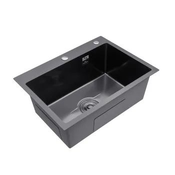 Кухонная мойка Kroner KRP Derby - 5843HM PVD (2,5/0,5 мм)