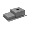 Кухонная мойка Kroner KRP Gebürstet - 7848RHM (3.0/1.0 мм)