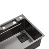 Кухонная мойка Kroner KRP Schwarze - SET7545HM PVD (3.0/0.8 мм)