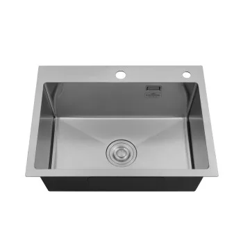 Кухонна мийка Kroner KRP Gebürstet - 5843HM (3.0/1.0 мм)