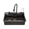 Кухонная мойка Kroner KRP Schwarze - SET7546ARTHM PVD (3.0/0.8 мм)