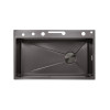 Кухонная мойка Kroner KRP Schwarze - SET7546ARTHM PVD (3.0/0.8 мм)