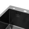Кухонная мойка Kroner KRP Schwarze - 6350LHM PVD (3.0/1.0 мм)