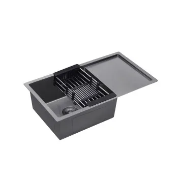 Кухонна мийка Kroner KRP Schwarze - 7844HM PVD (3/1 мм)