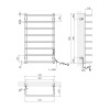 Полотенцесушитель электрический Kroner KRP Stil ER900x500-8