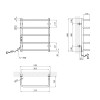 Полотенцесушитель электрический Kroner KRP Stil EL600x500-5