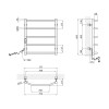 Сушарка для рушників електрична Kroner KRP Diva EL600x500-5