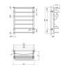 Полотенцесушитель водяной Kroner KRP Stern WT700x500-7