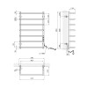 Полотенцесушитель электрический Kroner KRP Stil ER800x500-7