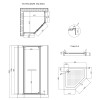 Душова кабіна Kroner KRP Terra - T.C.F.С.90x90 см