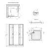 Душова кабіна Kroner KRP Eifel - Q.B.F.M.90x90 см