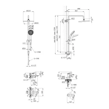 Набор смесителей Kroner Element 211801-5301