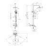 Набор 2 в 1 душевая система Kroner Essen-SCH063 + смеситель Essen-SCH010