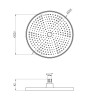 Лійка для верхнього душу Kroner Element 2801532915Z-3801