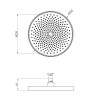 Лійка для верхнього душу Kroner Element 2801562915Z-3801