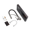Комплект кухонна мийка Kroner Schwarze-6350HM PVD + змішувач Ersel-GRP03393BLK + дозатор Spender-SCH049