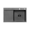 Комплект кухонна мийка Kroner Schwarze-7849RHM PVD + змішувач Edelstahl Klassisch-SCH035PVD + дозатор Spender-026