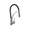 Комплект кухонна мийка Kroner Schwarze-6350HM PVD + змішувач Ersel-GRP03393BLK + дозатор Spender-SCH049
