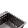 Комплект кухонна мийка Kroner Schwarze-6350HM PVD + змішувач Edelstahl Klassisch-SCH035PVD + дозатор Spender-SCH049