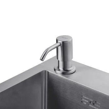Комплект кухонна мийка Kroner Gebürstet-6050HM + змішувач Edelstahl Klassisch-ESG03811 + дозатор Spender-ECG049